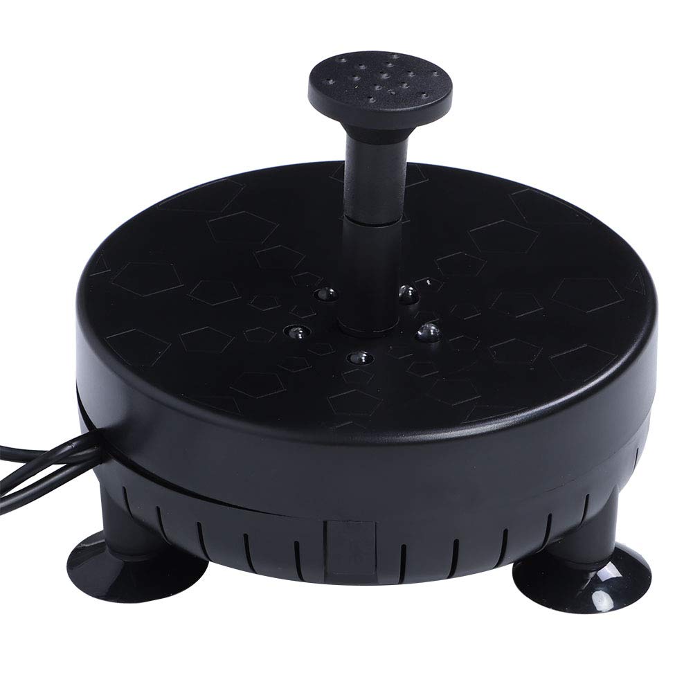 Solar Powered Floating Fountain Pump - 9V 8W Remote Control Outdoor Water Feature with LED Lights for Garden, Pond, Patio & Landscape Decoration | DIY Water Fountain Kit for Backyard, Yard & Pool Decor