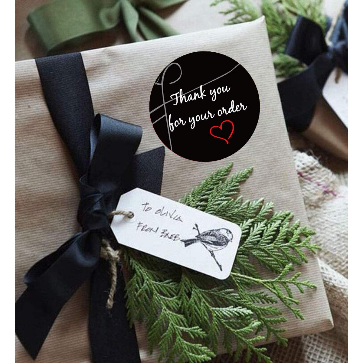 Thank You Stickers for Orders - 504 Pack 2 Inch Gift Labels for Retailers & Shops | Perfect for Bags, Boxes, Envelopes & Packaging | Express Gratitude to Customers