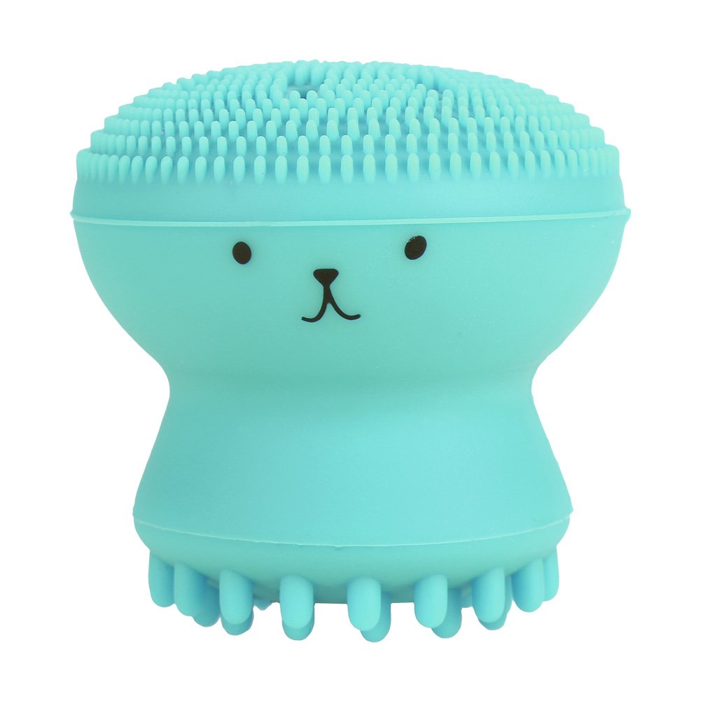 Electric Face Cleansing Brush - Exfoliating & Oil Removal Massage Tool with Soft Silicone Bristles for Deep Cleansing (Green) | Perfect for Acne-Prone Skin & Daily Skincare Routine