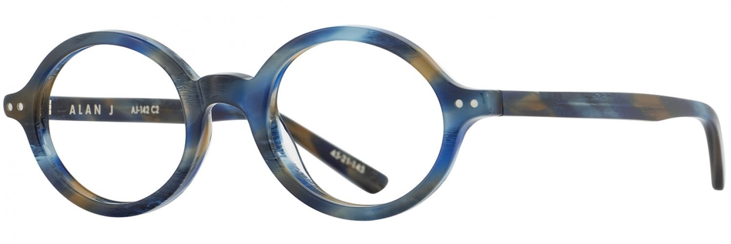 Alan J AJ142 Stylish Eyeglasses for Men & Women - Lightweight & Durable Frame for Reading, Driving & Everyday Use