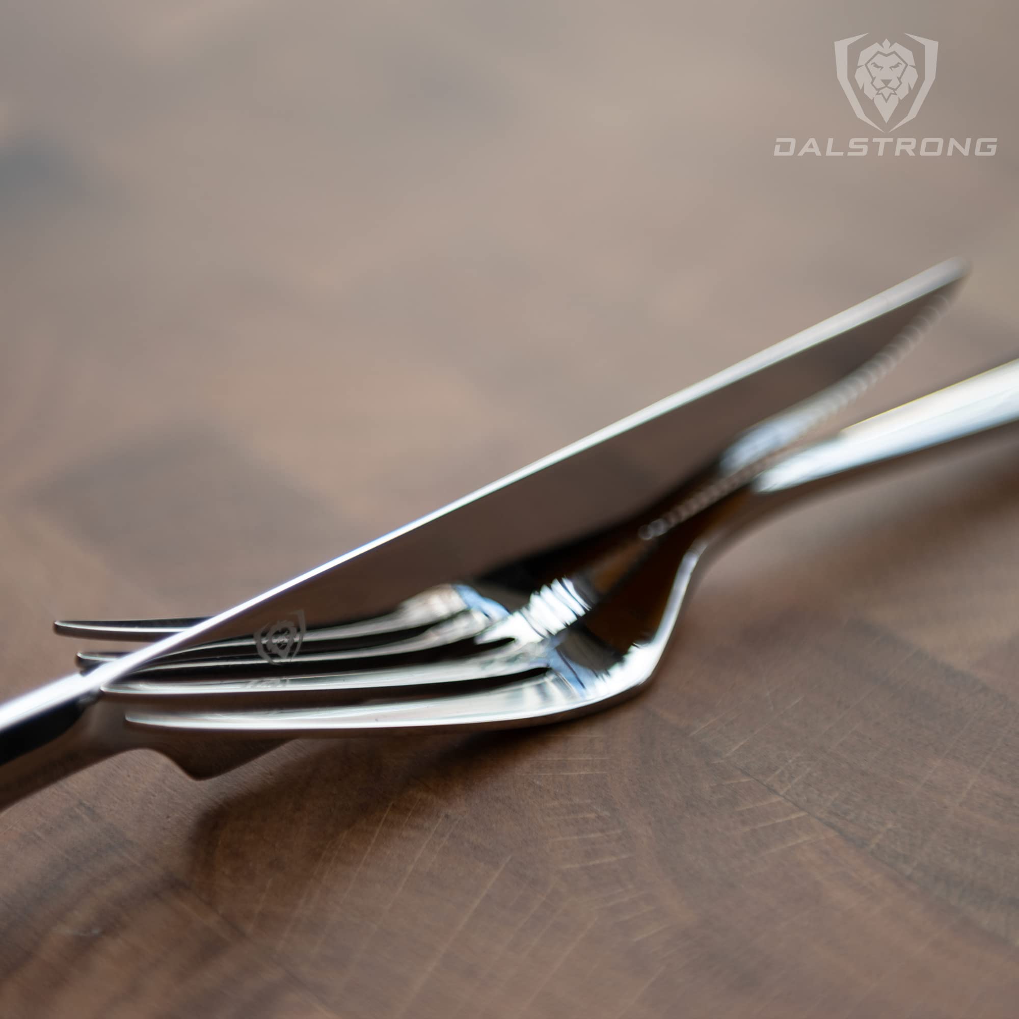 Premium DALSTRONG 20-Piece Flatware Cutlery Set - High-Carbon Stainless Steel Silverware (4 Dinner Knives, Forks, Spoons + Dessert Forks & Spoons) - Elegant Tableware for 4 - Perfect for Dinner Parties, Weddings & Holiday Gatherings
