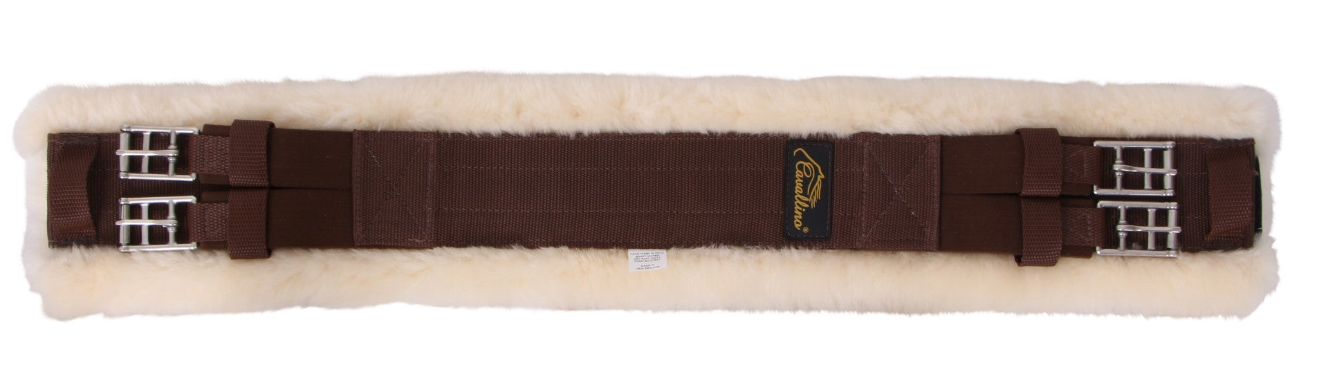Cavallino Comfi Eze Natural Dressage Girth - Soft Leather Horse Girth for English Riding, Training & Competition - Perfect for Dressage, Jumping & Equestrian Sports