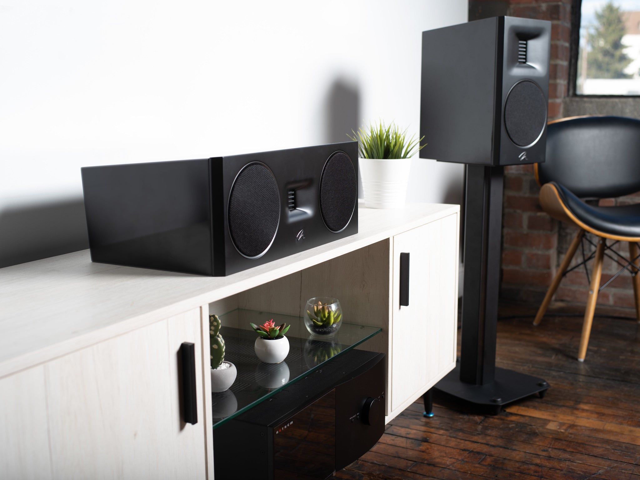 MartinLogan Motion XT B100 Premium Bookshelf Speakers (Pair) - High-Fidelity Audio for Home Theater & Music Listening
