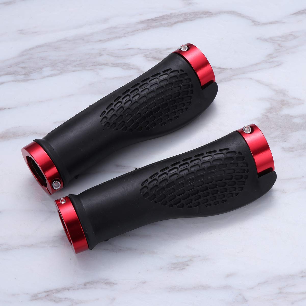 LIOOBO 1 Pair Non-Slip Bike Handlebar Grips - Ergonomic Mountain Bike Hand Grips for Comfortable Cycling - Perfect for Road Bikes, BMX, and Commuter Bicycles