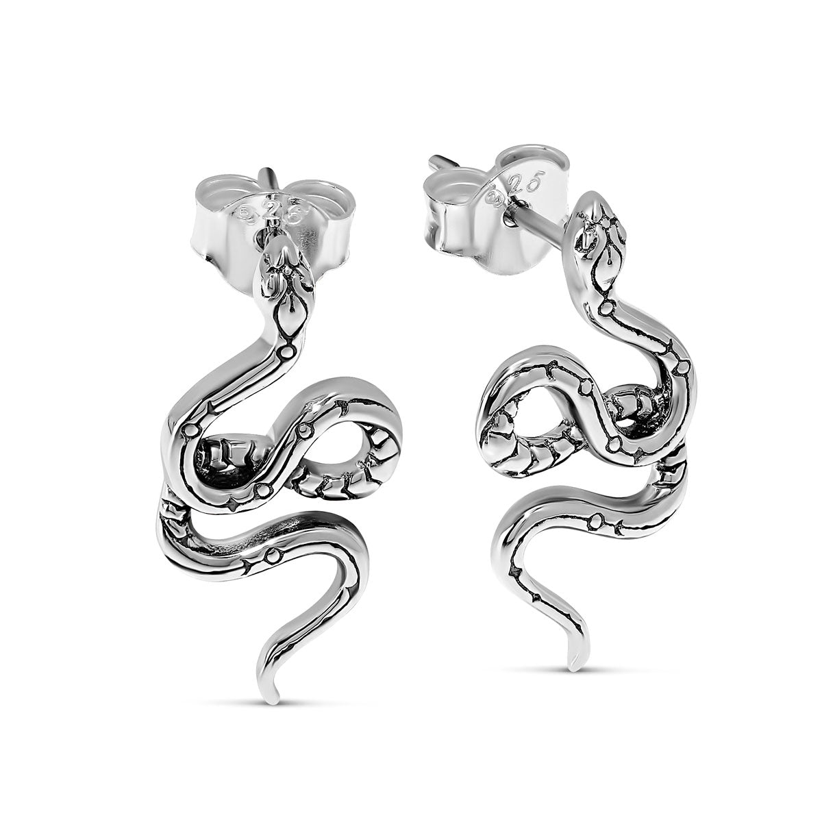 Serpent Seer Studs - Elegant Snake Earrings for Women, Hypoallergenic Stainless Steel Jewelry | Perfect for Parties, Weddings & Everyday Wear