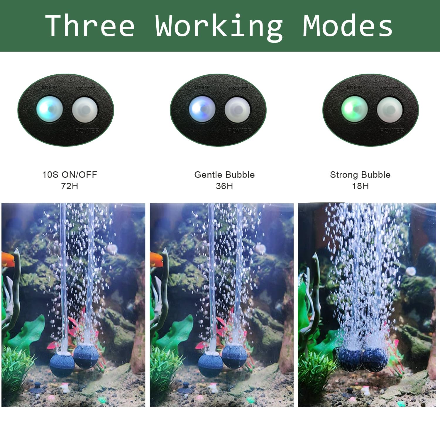 4W Solar Powered Pond Aerator Pump Kit with Air Hose & Bubble Stones - 3 Modes for Oxygenation - Ideal for Garden Ponds, Fish Tanks & Outdoor Water Features