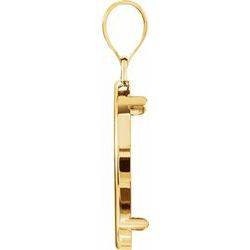 14K Solid Yellow Gold Plain Coin Mount Setting with Tab Back - Handmade in USA - Perfect for Coin Jewelry, Pendants & Custom Keepsakes