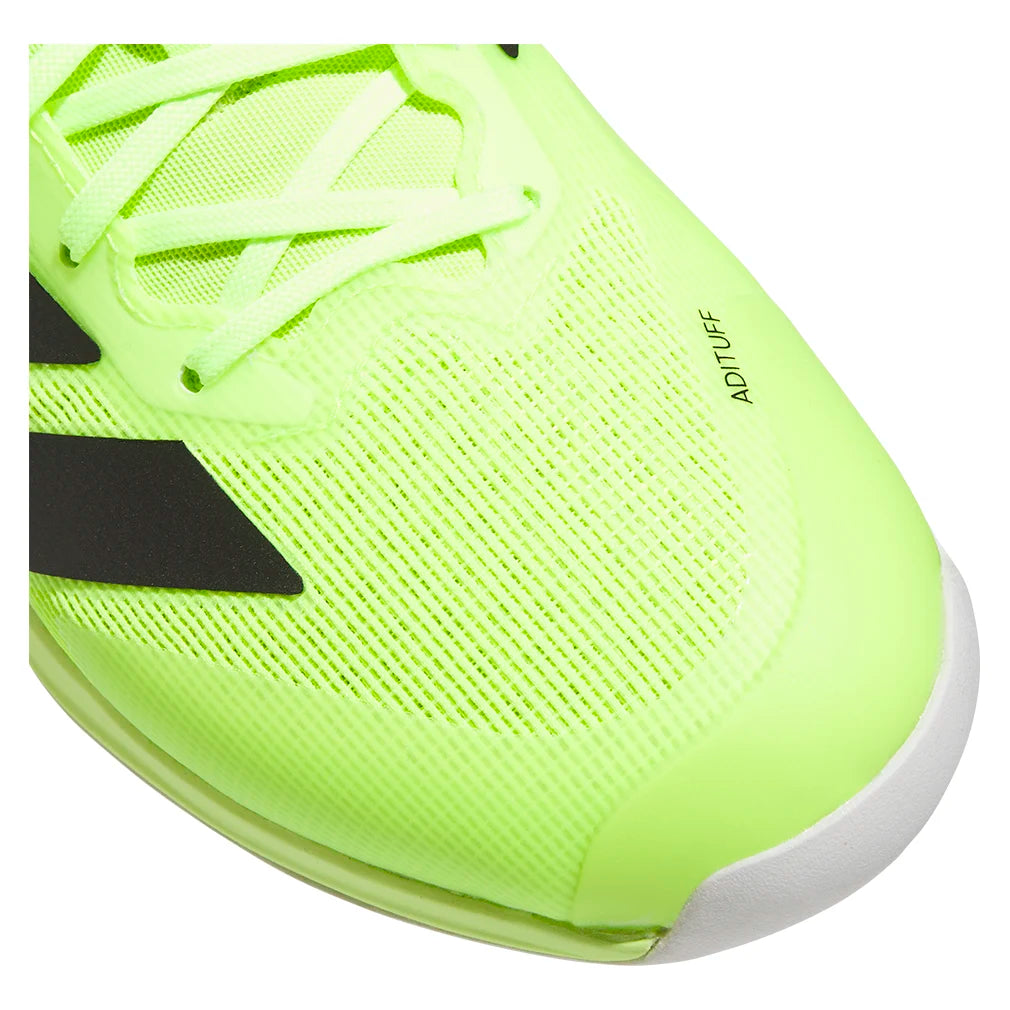 Adizero Ubersonic 5 Men's Tennis Shoes - Lightweight Performance Court Shoes in Lucid Lemon & Core Black | Perfect for Competitive Matches & Training Sessions