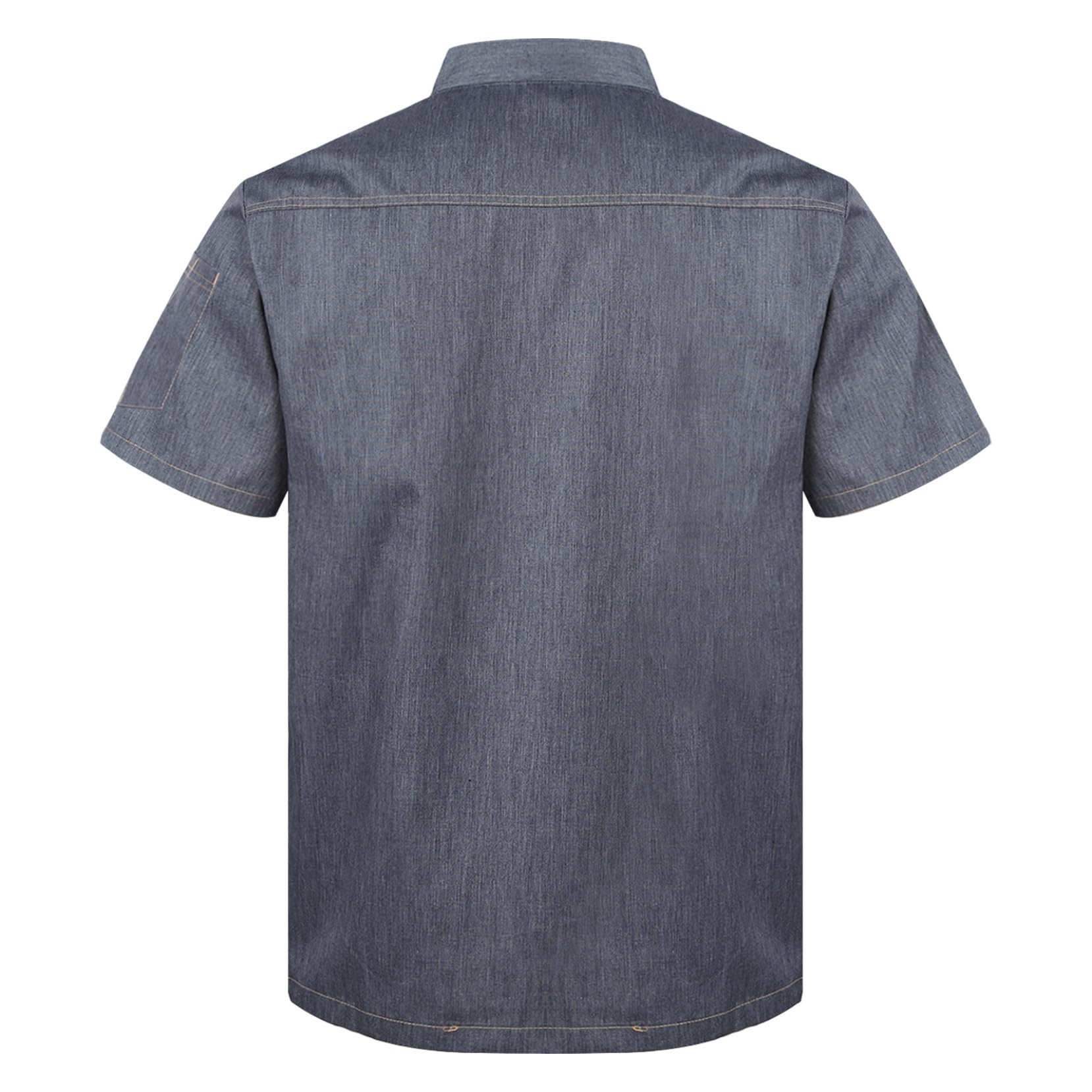 Professional Unisex Short Sleeve Chef Coat - Breathable Kitchen Uniform for Men & Women | Ideal for Restaurants, Cooking Classes & Culinary Professionals
