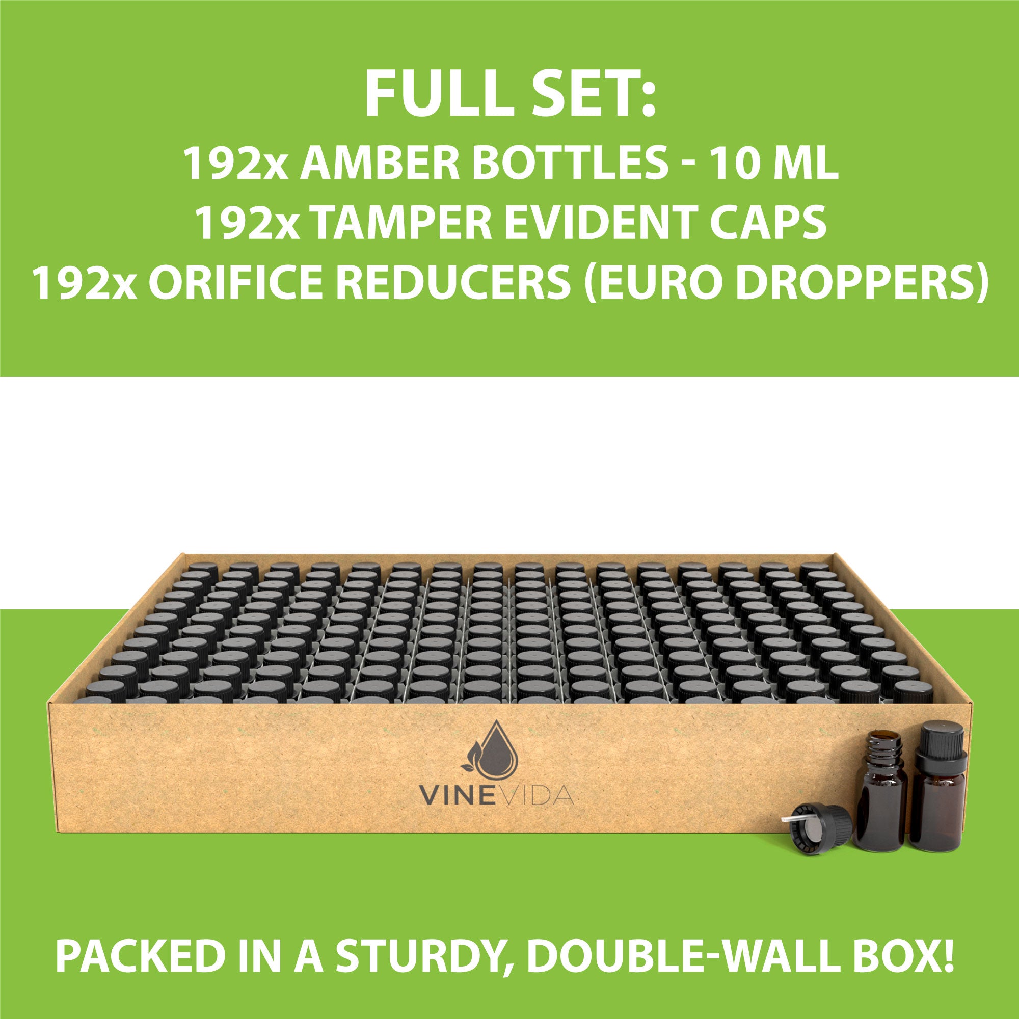 10mL Essential Oil Bottles with Caps & Euro Droppers - Perfect for DIY Aromatherapy, Perfume Making, and Travel Size Liquids