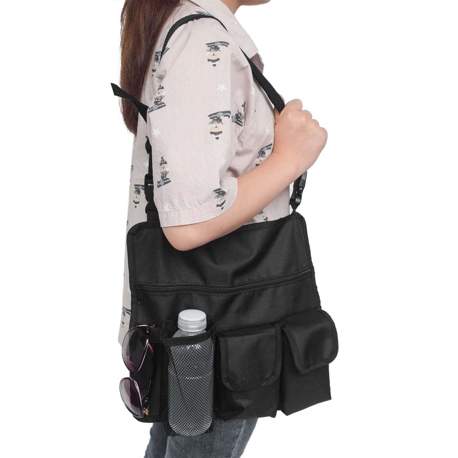 IPENNY 4-Pocket Wheelchair Armrest Pouch Organizer Bag - Unisex Storage Tote for Electric, Manual & Powered Chairs - Perfect for Daily Essentials, Medications & Mobility Accessories