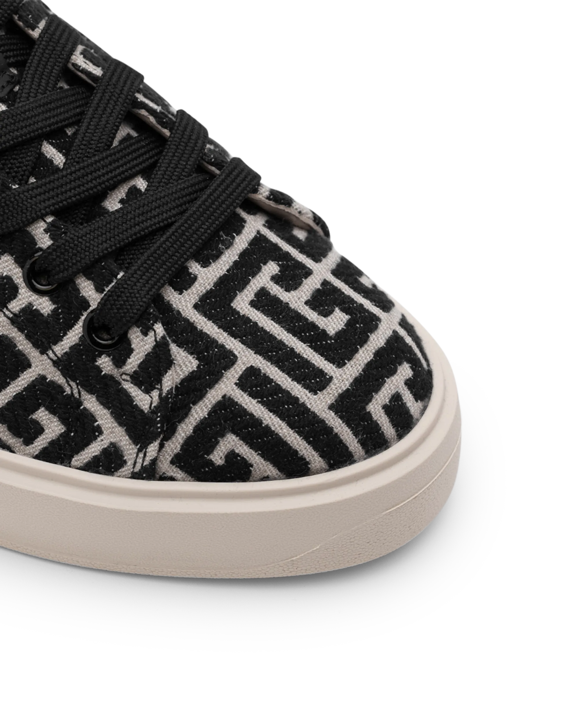 B Court Monogram Jacquard Sneakers - Stylish & Comfortable Women's Fashion Shoes for Casual Wear, Walking & Everyday Outfits