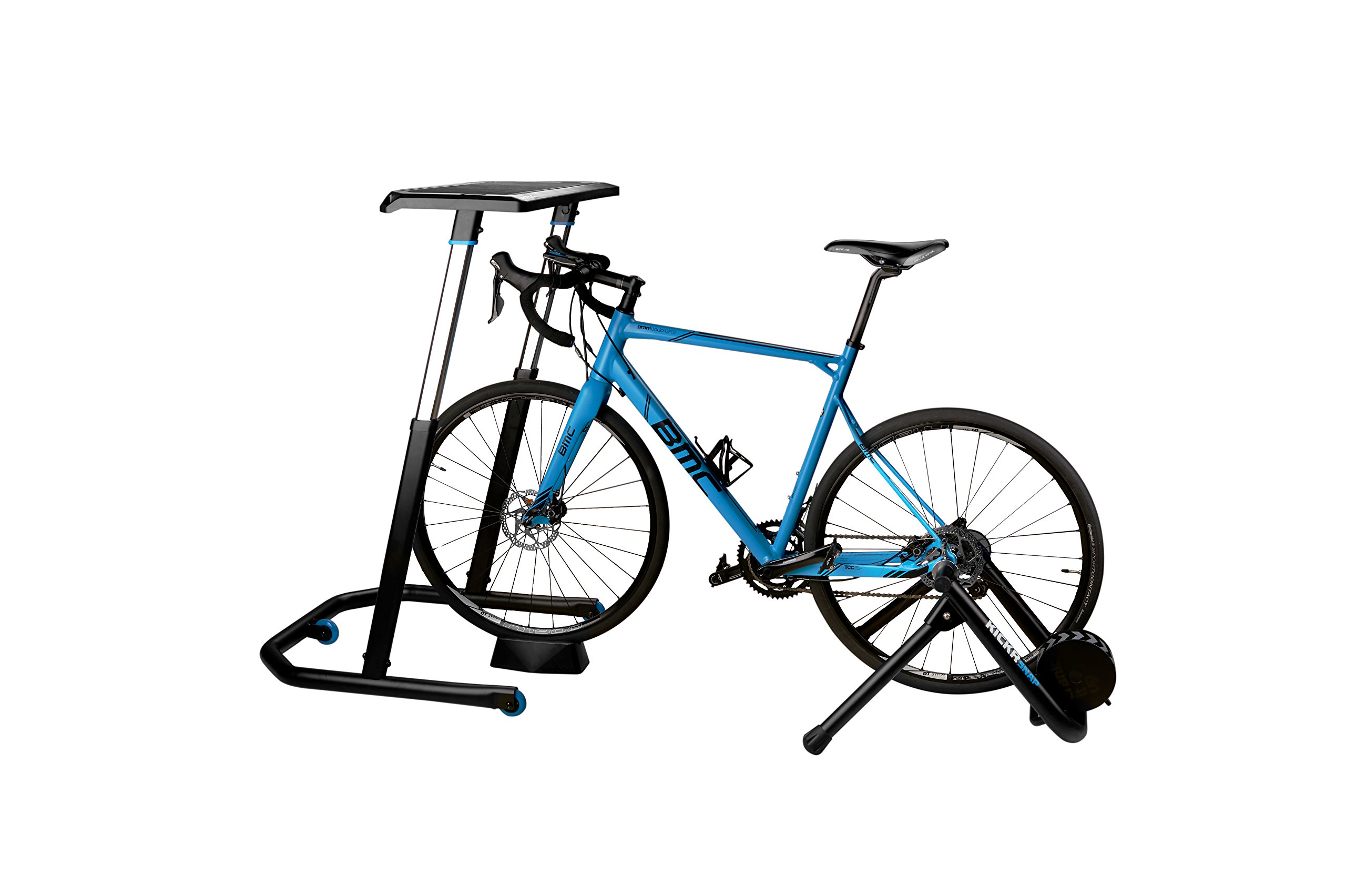 Wahoo KICKR Bike Desk - Adjustable Height Workstation for Indoor Cycling, Spin Bikes & Standing Desks | Perfect for Home Office & Workout Setup