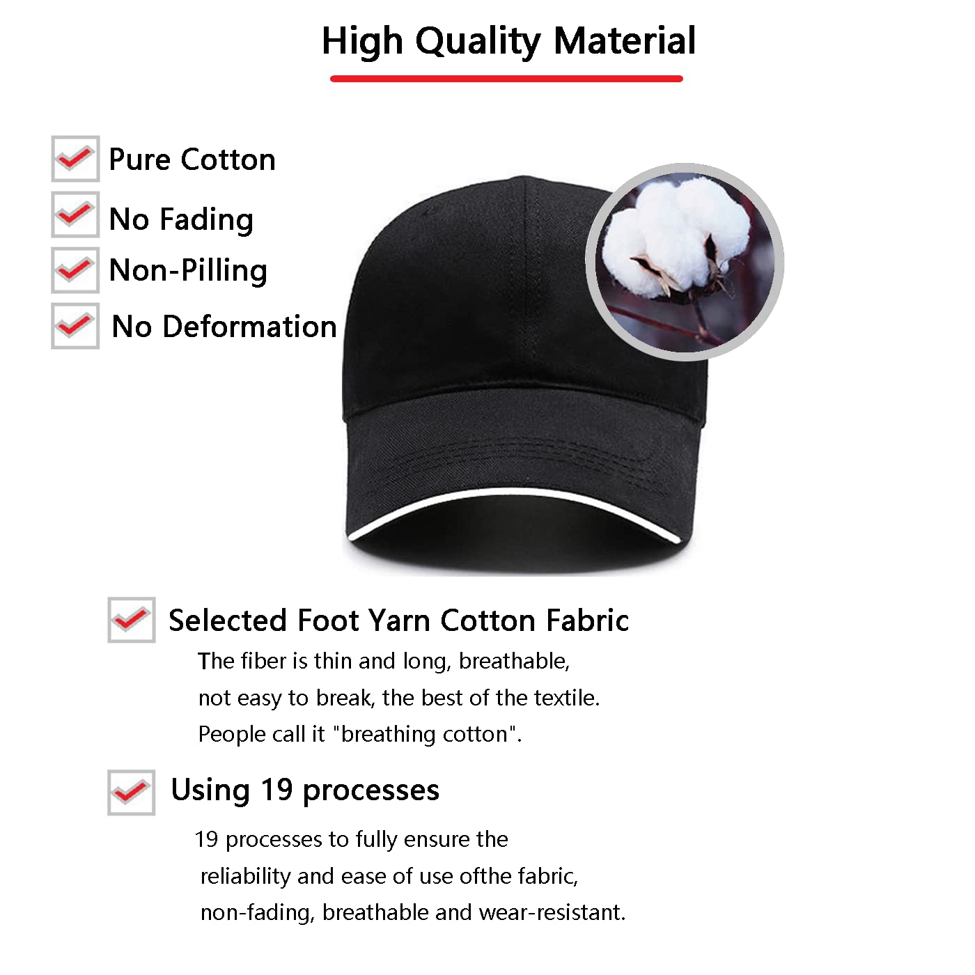 Custom Embroidered Hats 10 Pack - Personalized Cotton Baseball Caps with Adjustable Snapback for Men & Women - Perfect for Sports, Outdoor Activities & Team Events