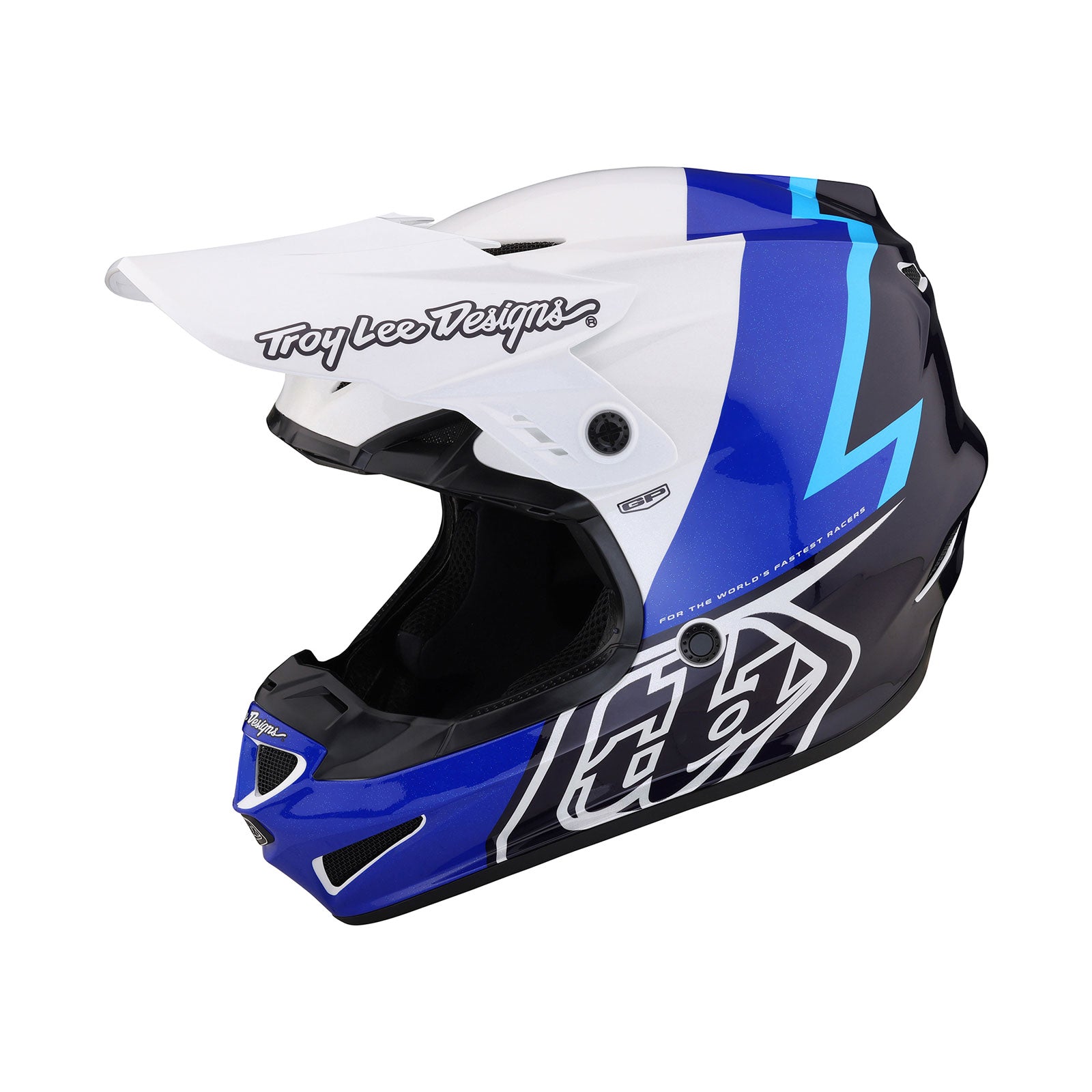 GP Helmet Volt Blue - Lightweight Motorcycle Helmet for Men & Women - DOT Approved Safety Gear for Street Biking, Racing & Commuting