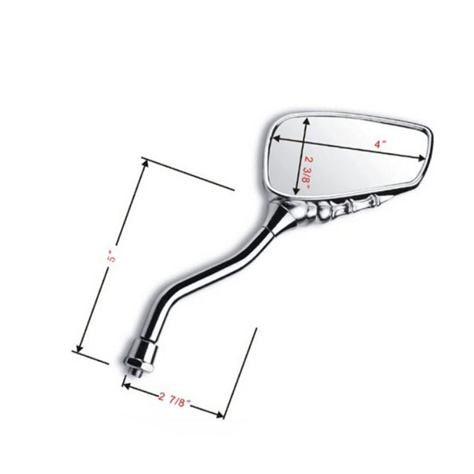 Universal 2-Piece Aluminum Alloy Motorcycle Rearview Mirrors - Adjustable Side Mirrors with Screws for Scooters & Motorbikes | Perfect for City Commuting & Road Safety