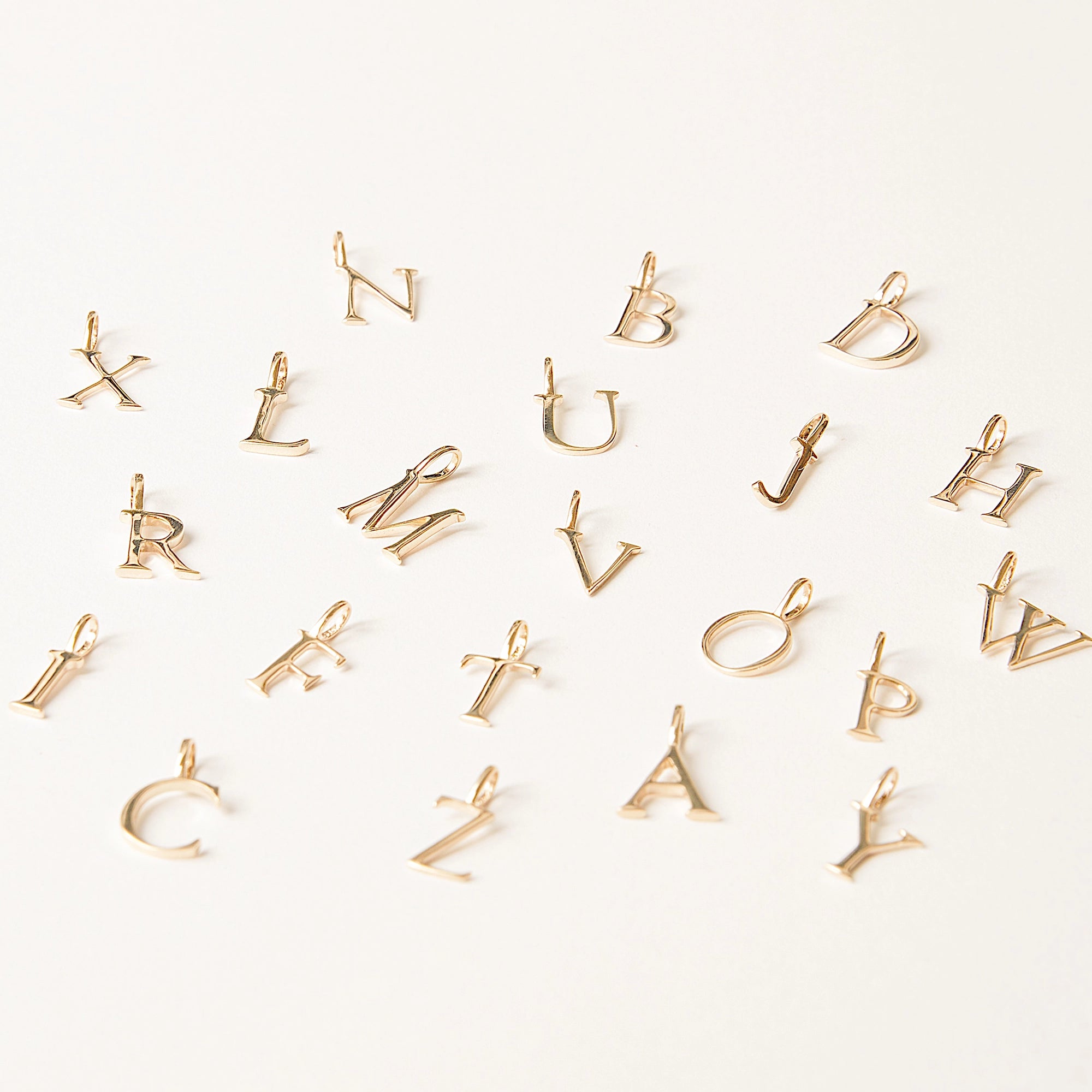 10K Yellow Gold Letter Charm - Personalized Initial Pendant for Necklaces & Bracelets - Perfect for Gifts, Birthdays, and Everyday Jewelry