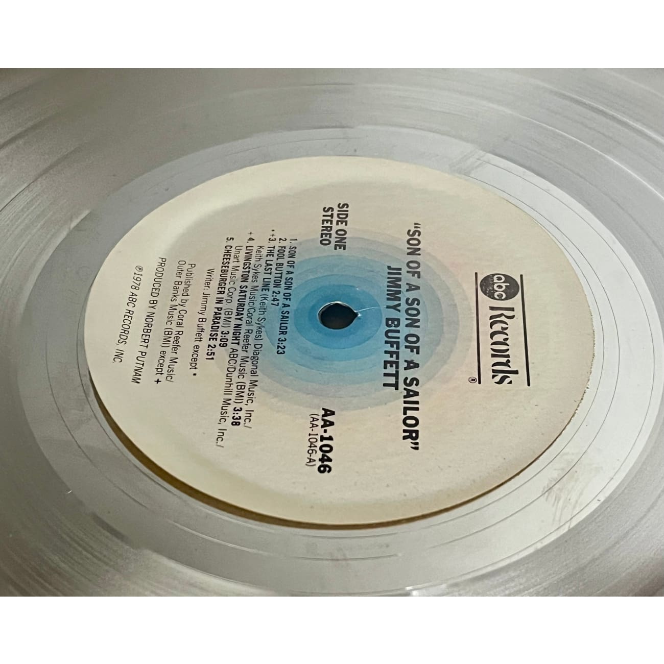 Jimmy Buffett Son Of A Son Of A Sailor RIAA Platinum LP Award - Rare Collectible Vinyl Record for Music Enthusiasts & Home Decor
