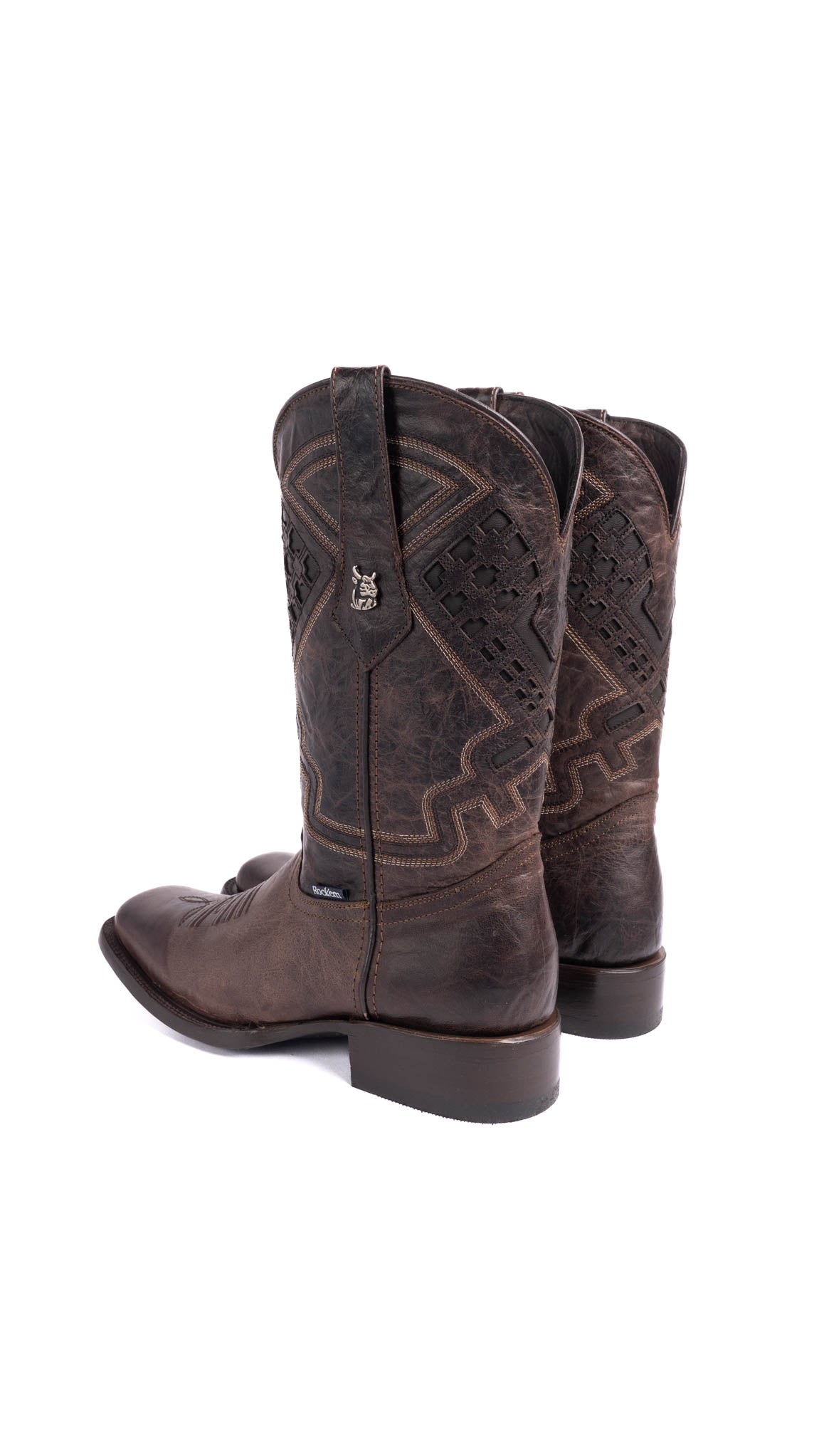 Maya Rodeo Toe Cowboy Boots for Women - Western Style Leather Cowgirl Boots with Pointed Toe - Perfect for Country Dancing, Rodeo Events & Western Fashion Outfits