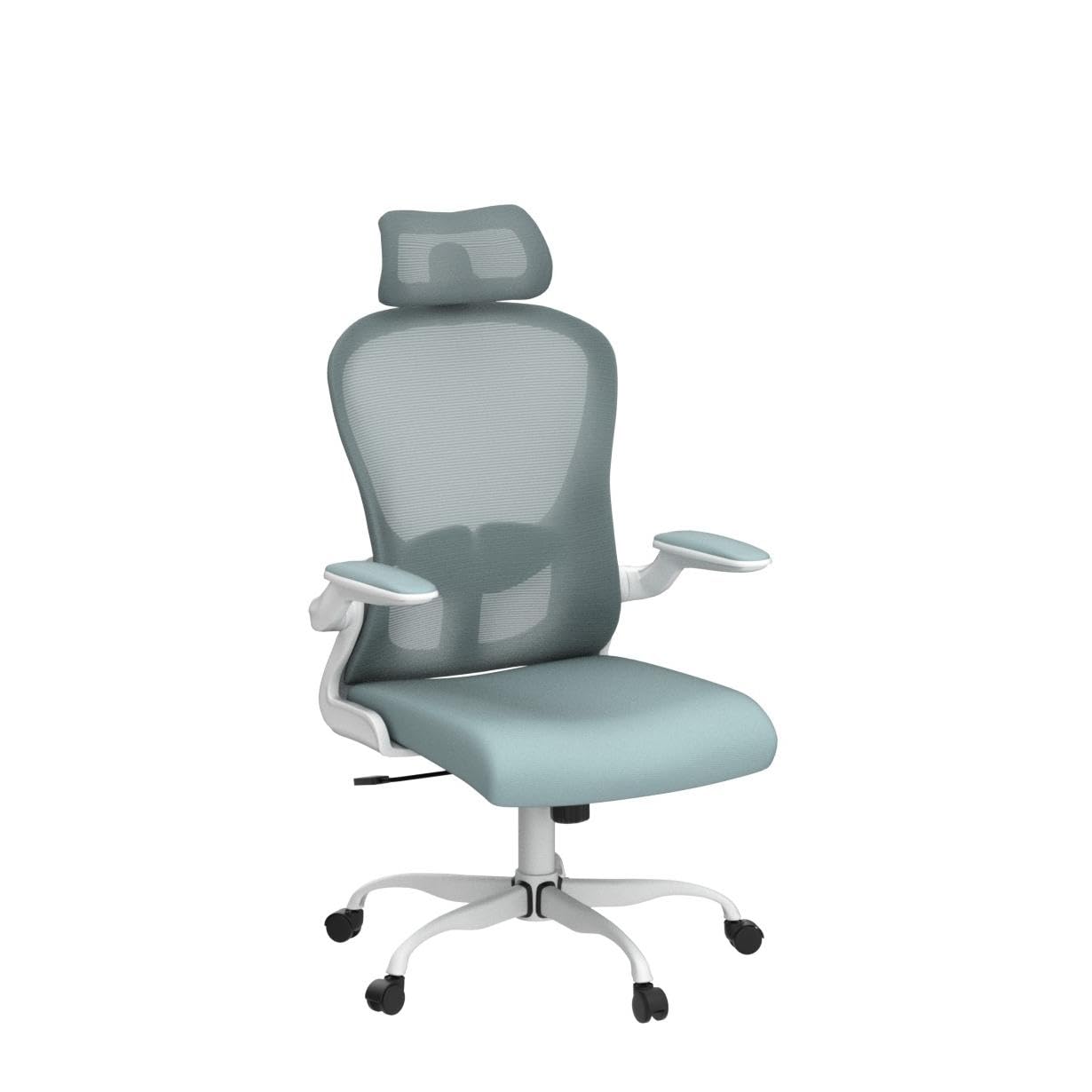 Ergonomic High Back Office Chair with Adjustable Lumbar Support & Headrest - Breathable Mesh Swivel Task Chair with Flip-Up Armrests - Perfect for Home Office, Gaming & Workspace Comfort
