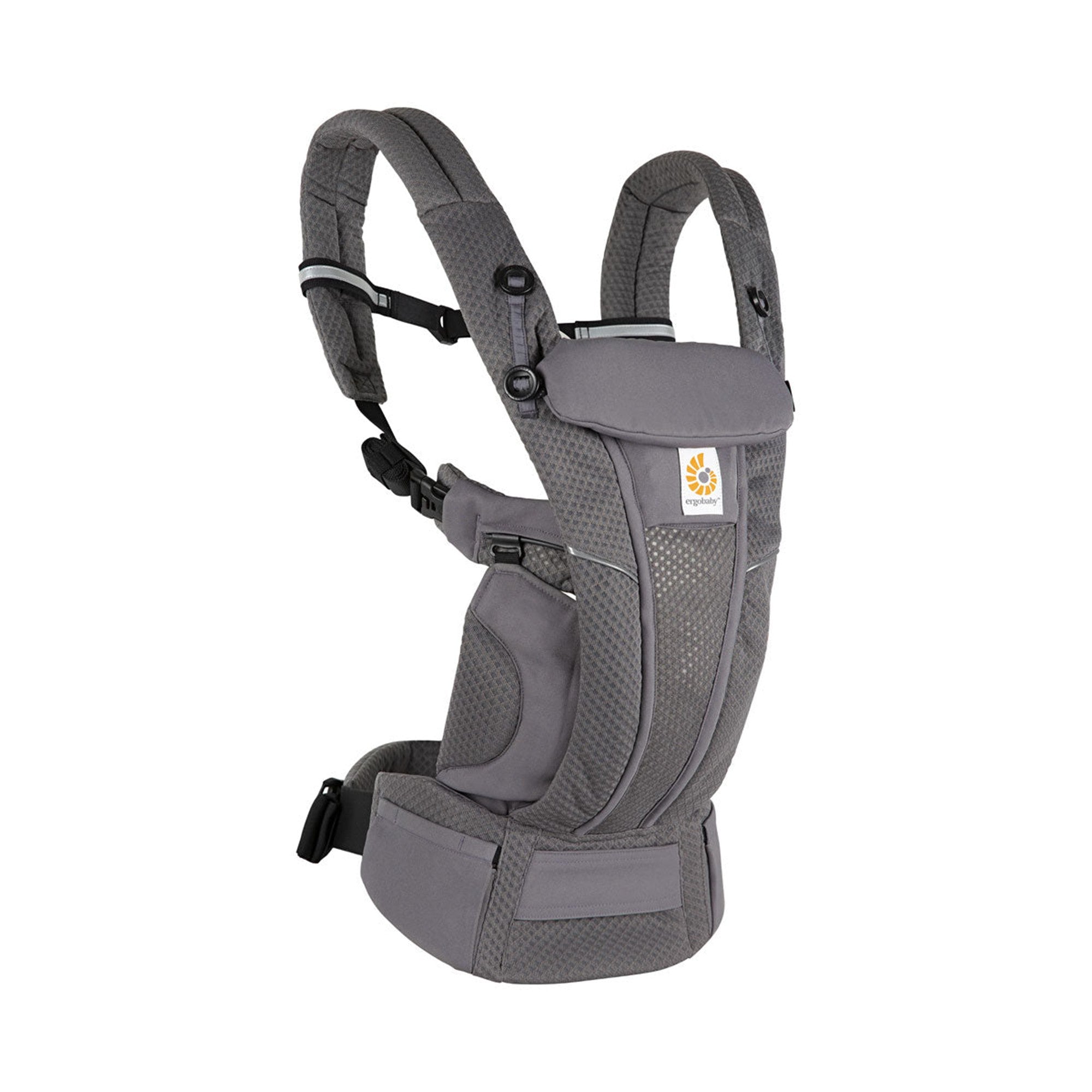 Ergobaby Omni Breeze Baby Carrier - Lightweight & Breathable Infant Carrier for Newborn to Toddler (Graphite Grey) | Perfect for Hiking, Travel & Everyday Use
