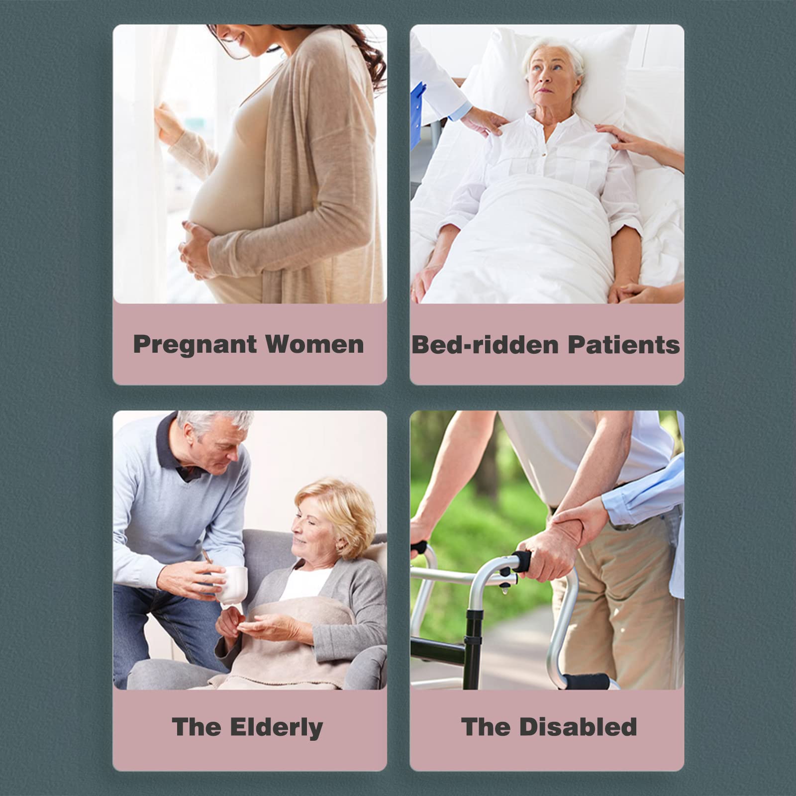 **Adjustable Height Adult Bedside Commode - Portable Toilet Chair for Seniors & Disabled with Arms - White - Ideal for Home Care, Elderly Assistance & Post-Surgery Recovery**