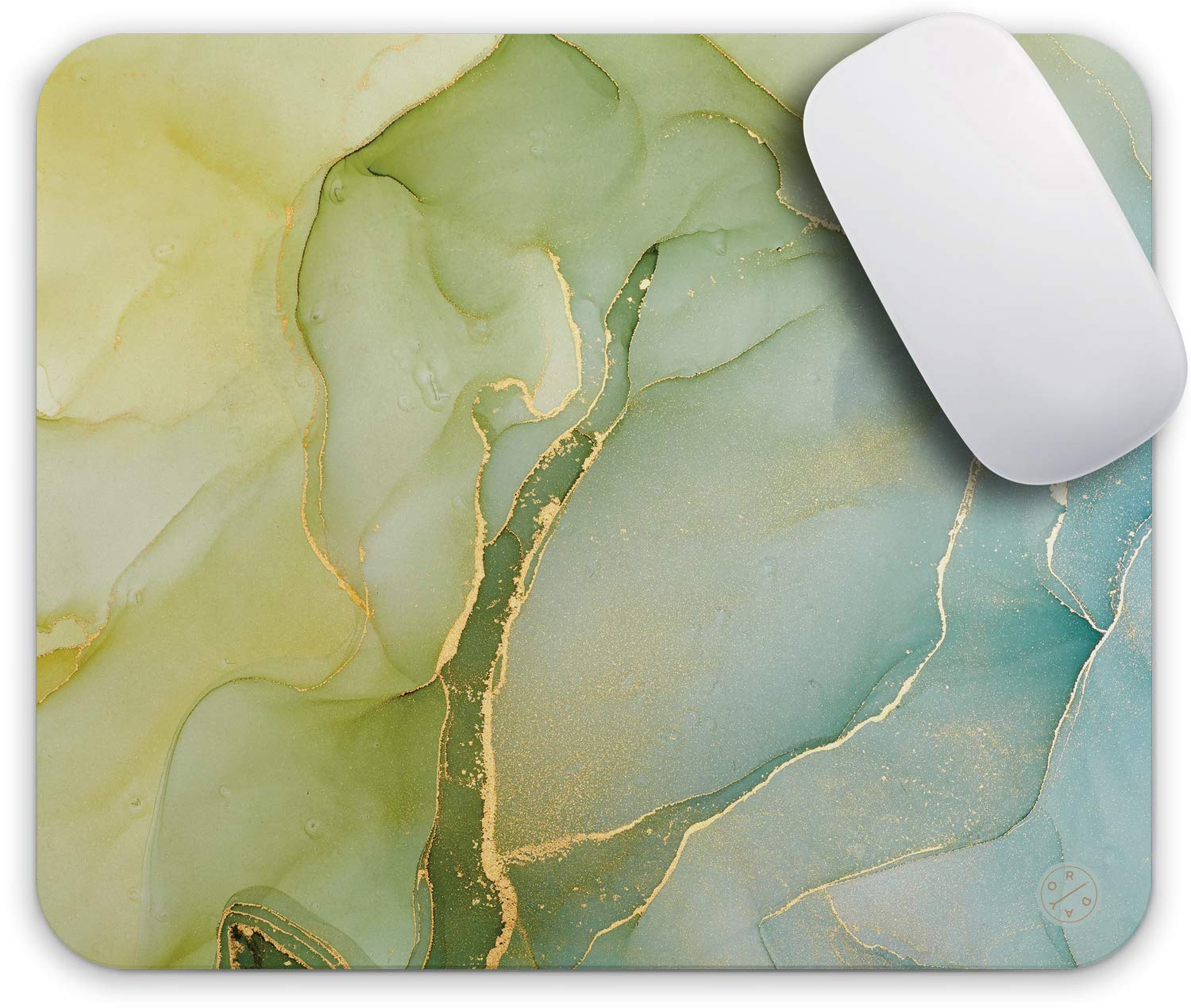 Oriday Gaming Mouse Pad with Inspirational Quotes - Non-Slip Large Mouse Mat for PC, Laptop, Office & Work - Motivational Green Ocean Design for Gamers & Professionals - Perfect for Gaming Setup & Home Office
