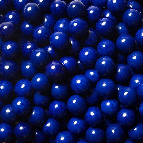 Premium Smarty Stop All Color Sixlte Milk Chocolate Balls - Navy Blue, 1 Pound (Pack of 1) - Perfect for Baking, Gifts & Party Favors