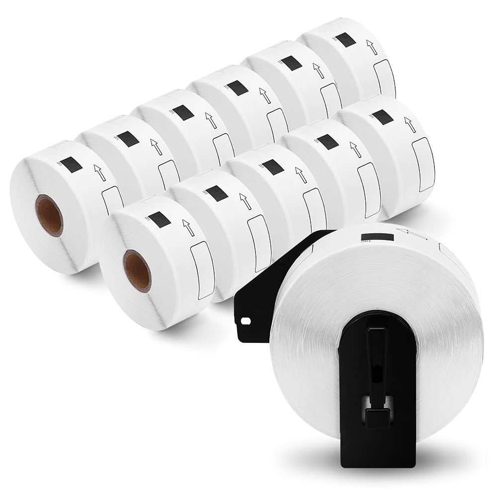 COLORWING 12 Rolls Compatible Brother QL-800 DK-1201 Address Labels (1.1