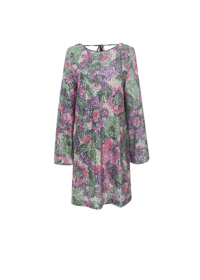 Nelie Sequin Mini Dress French Bouquet - Sparkly Party Dress for Women, Perfect for Cocktail Parties, Night Out & Special Occasions