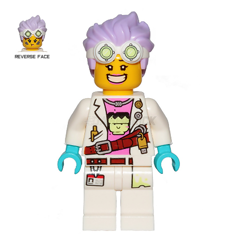 LEGO Minifigure J.B. Watt with Large Smile & Annoyed Face - Hidden Side Series - Perfect for LEGO Collectors & Action Figure Displays
