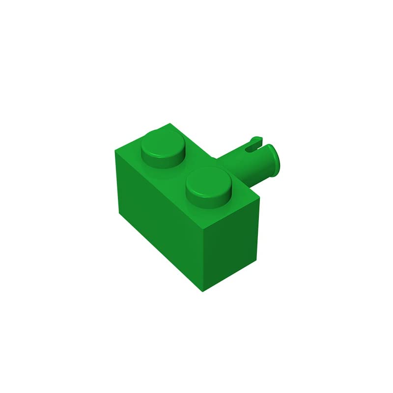 Eske Kouri GDS-956 600pcs Green (040) 1x2 Pin Brick - Lego 2458 Compatible Building Blocks for DIY Technical Assemblies | Perfect for MOC Models, STEM Education & Creative Construction Projects