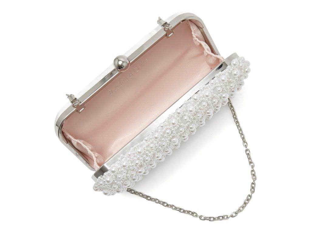 Elegant Pearl Embellished Bridal Clutch Bag for Weddings - Perfect for Brides, Bridesmaids, and Formal Events
