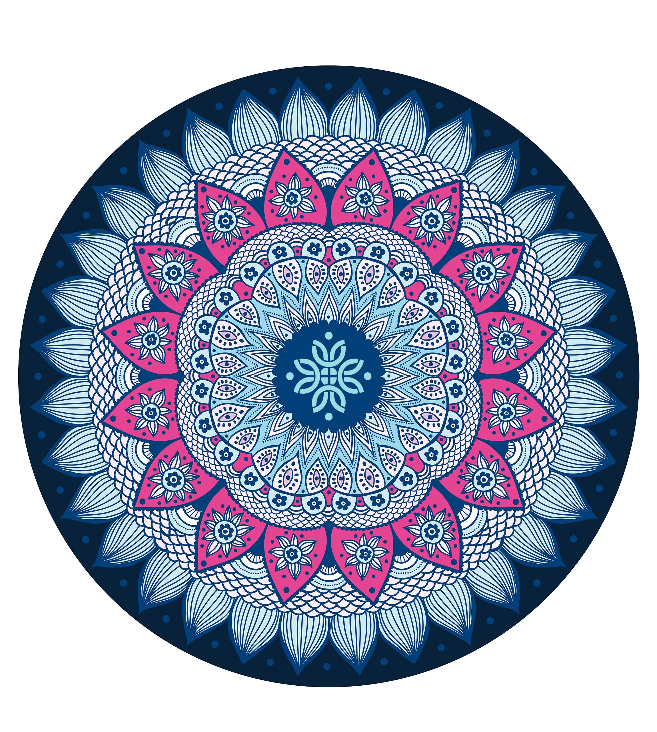 Premium Non-Slip Suede Rubber Pilates & Yoga Mat - 140cm Oversized Round Exercise Mat for Home, Gym & Outdoor Workouts - Ideal for Pilates, Yoga, Meditation & Fitness Training