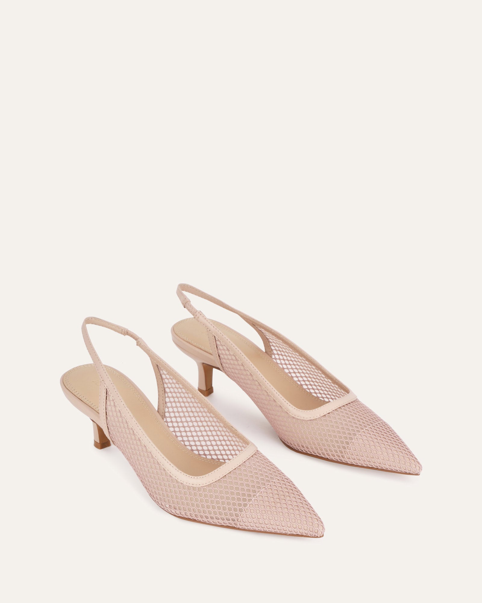 RIVA Women's Mid Heel Sandals - Pink Mesh Comfortable Dress Shoes for Weddings, Parties & Evening Events