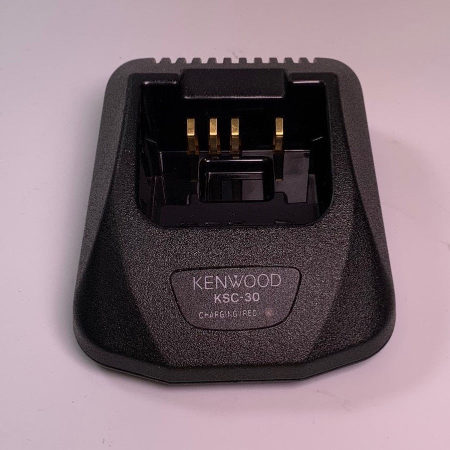 Kenwood OEM KSC 30 Regular Rate Charger with Power Supply - Compatible Replacement Battery Charger for Kenwood Radios - Perfect for Emergency Kits, Outdoor Adventures & Workplace Communication