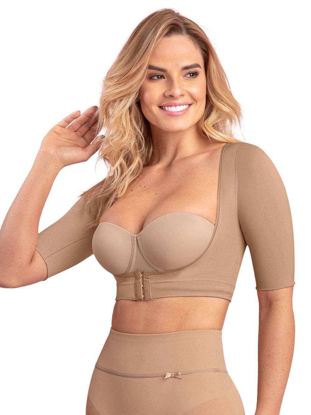 Invisible Super Comfy Upper Arm Shaper Compression Vest for Women - Slimming Seamless Shapewear for Toning & Posture Support - Perfect Under Dresses, Tops & Workout Clothes