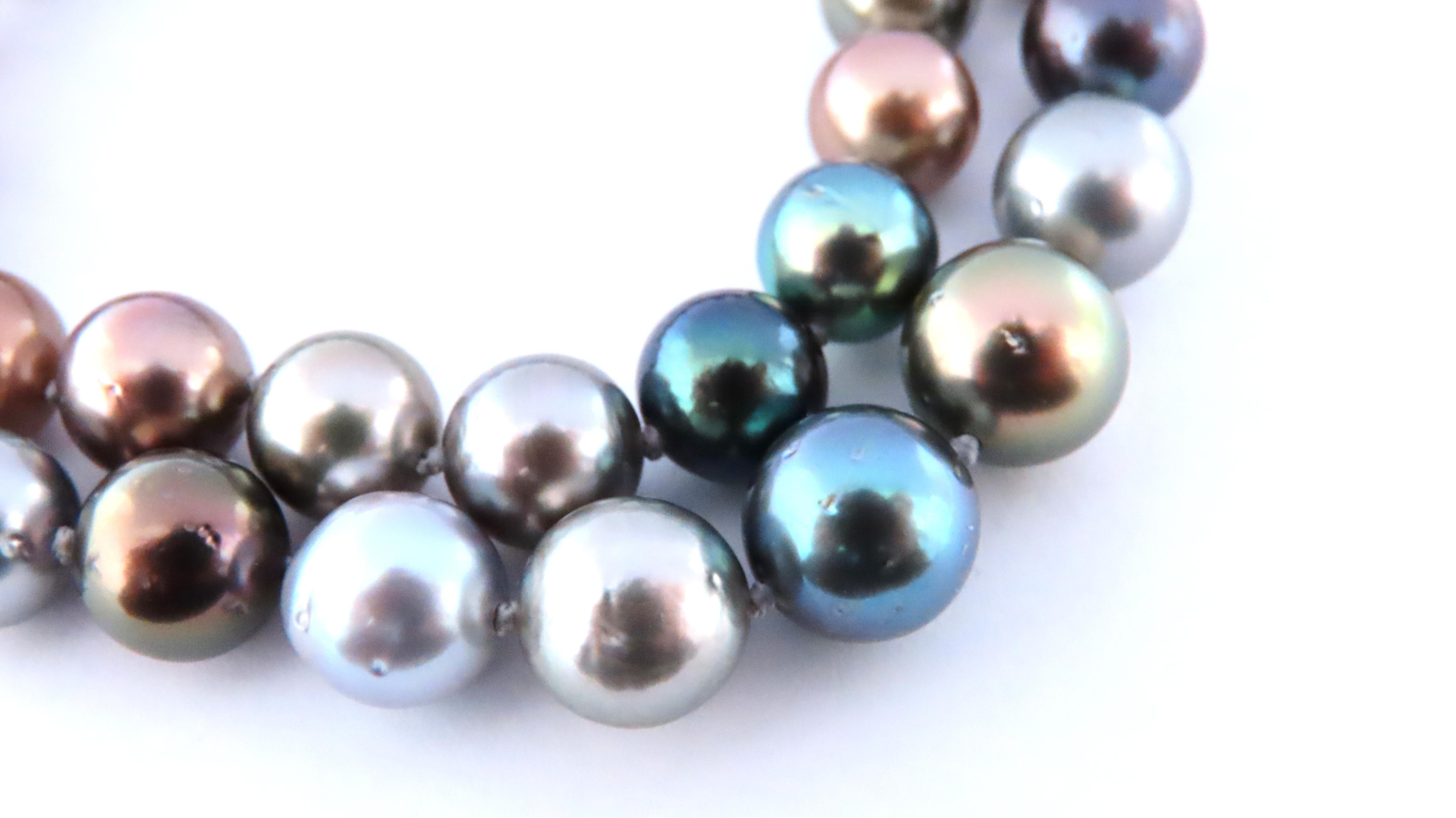 GIA Certified Natural Tahitian Saltwater Pearl Necklace - Pinctada Margaritifera, Untreated & High Quality | Perfect for Weddings, Anniversaries & Special Occasions