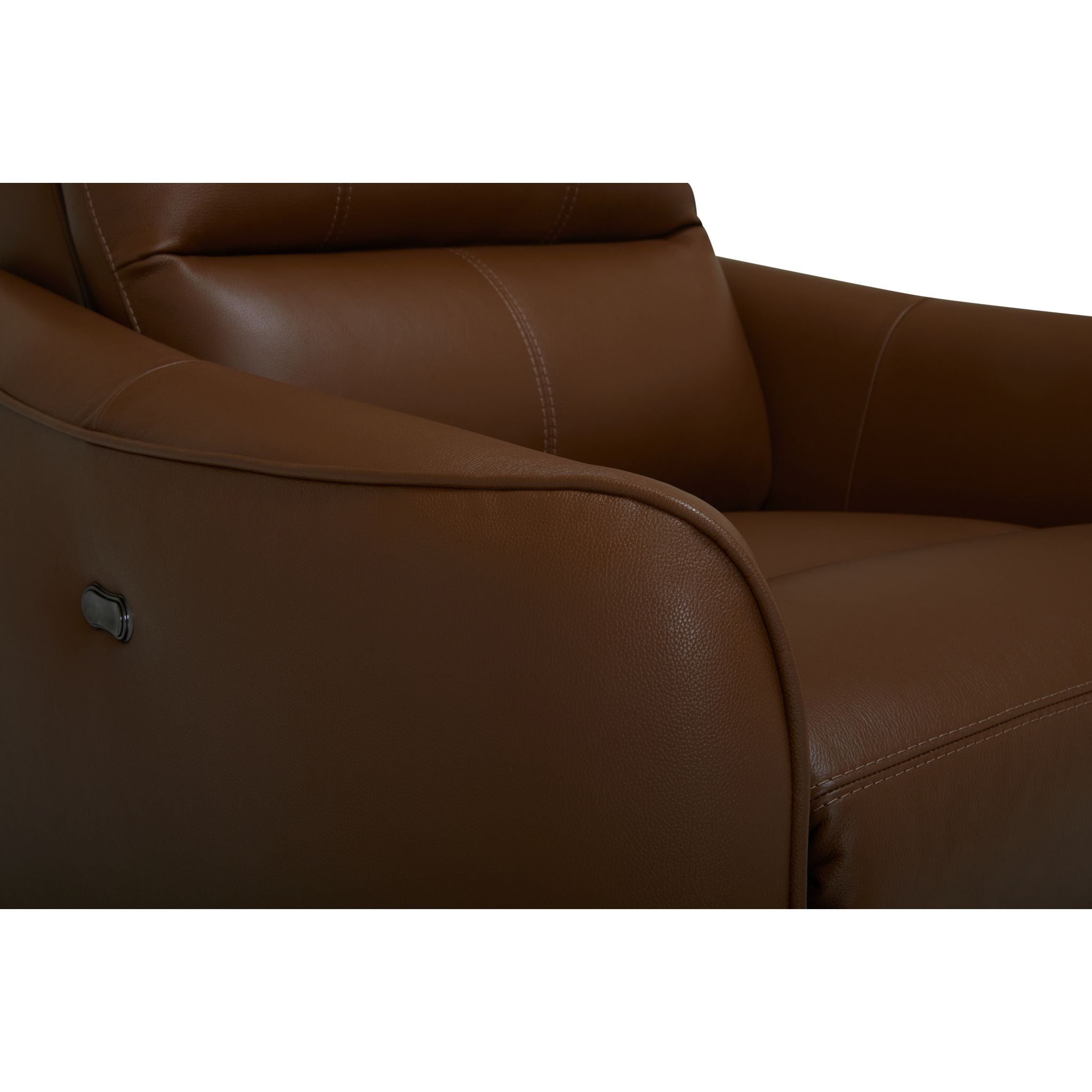 Arlo Power Wall Hugger Recliner Chair - Valencia Biscotti Fabric - Modern Space-Saving Reclining Chair for Living Room, Home Theater & Small Spaces