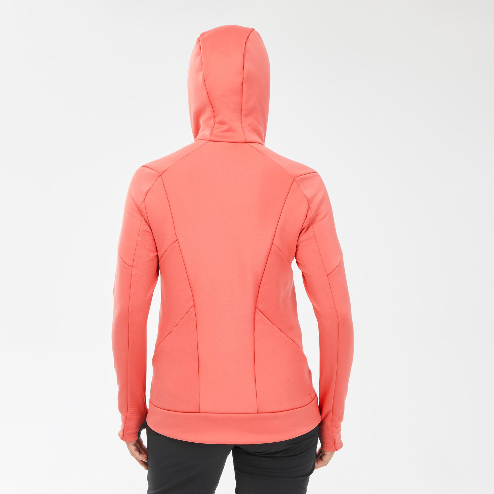 Quechua Women's MH520 Hooded Fleece Jacket - Lightweight Warm Hiking Pullover for Outdoor Adventures & Travel