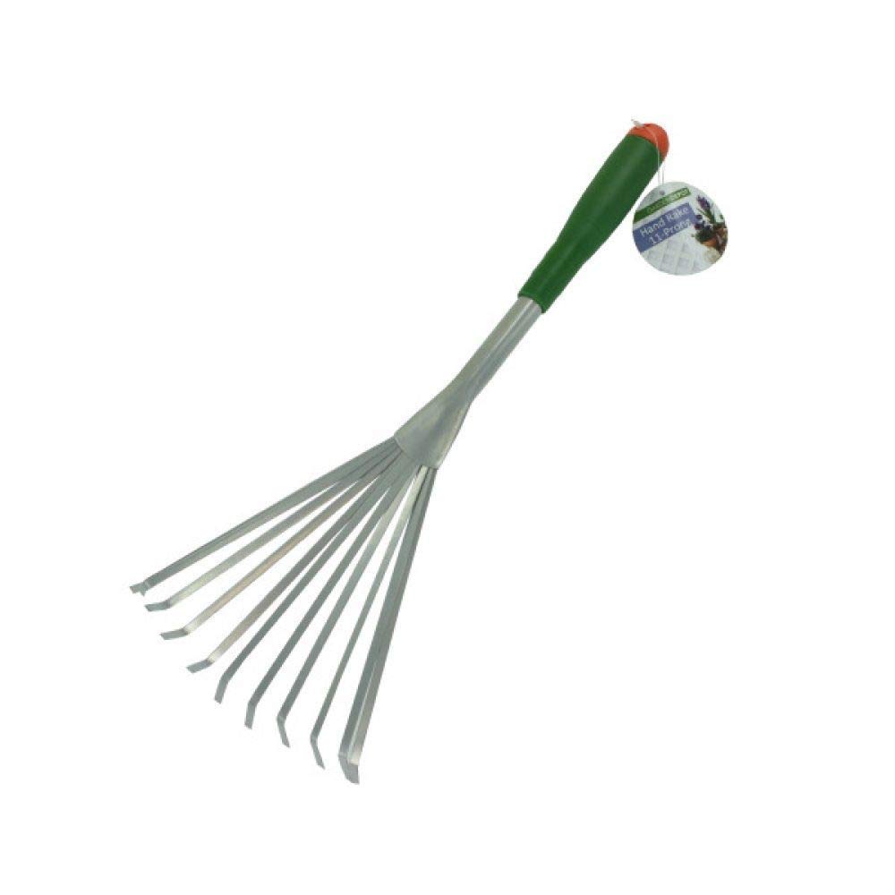 Best Gardening Hand Rake - 3 Prong Stainless Steel Weeding Tool for Soil Cultivation & Planting - Perfect for Home Garden, Lawn Care & Landscaping