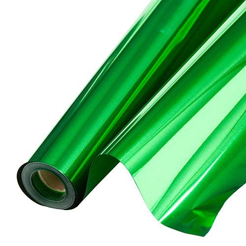 Premium Metallic Green Double-Sided Mylar Gift Wrap Roll - 48