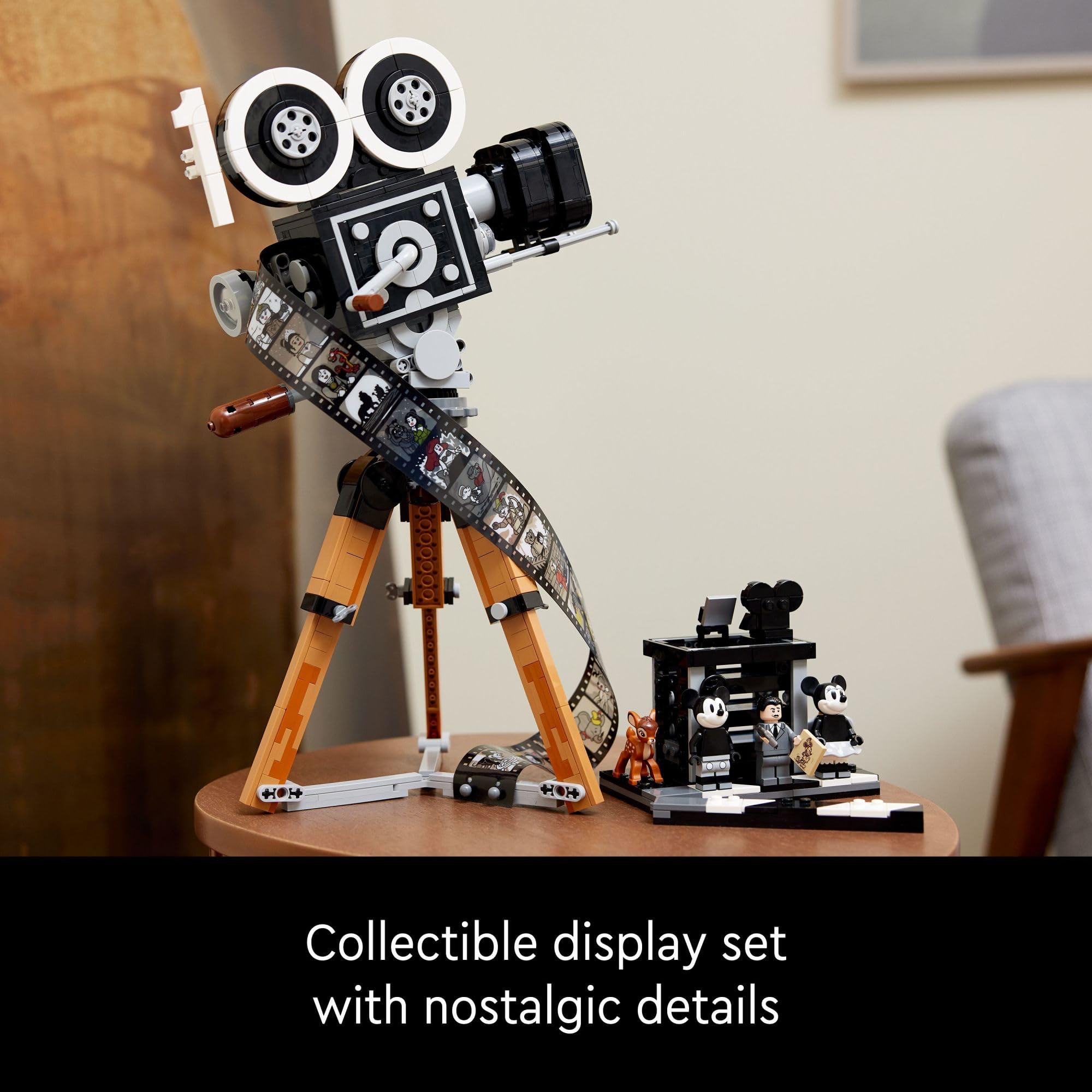 LEGO Disney Walt Disney Tribute Camera Building Set 43230 - Collectible Disney Fan Gift for Adults, Creative Play & Display, Perfect for Disney Enthusiasts & Home Decor