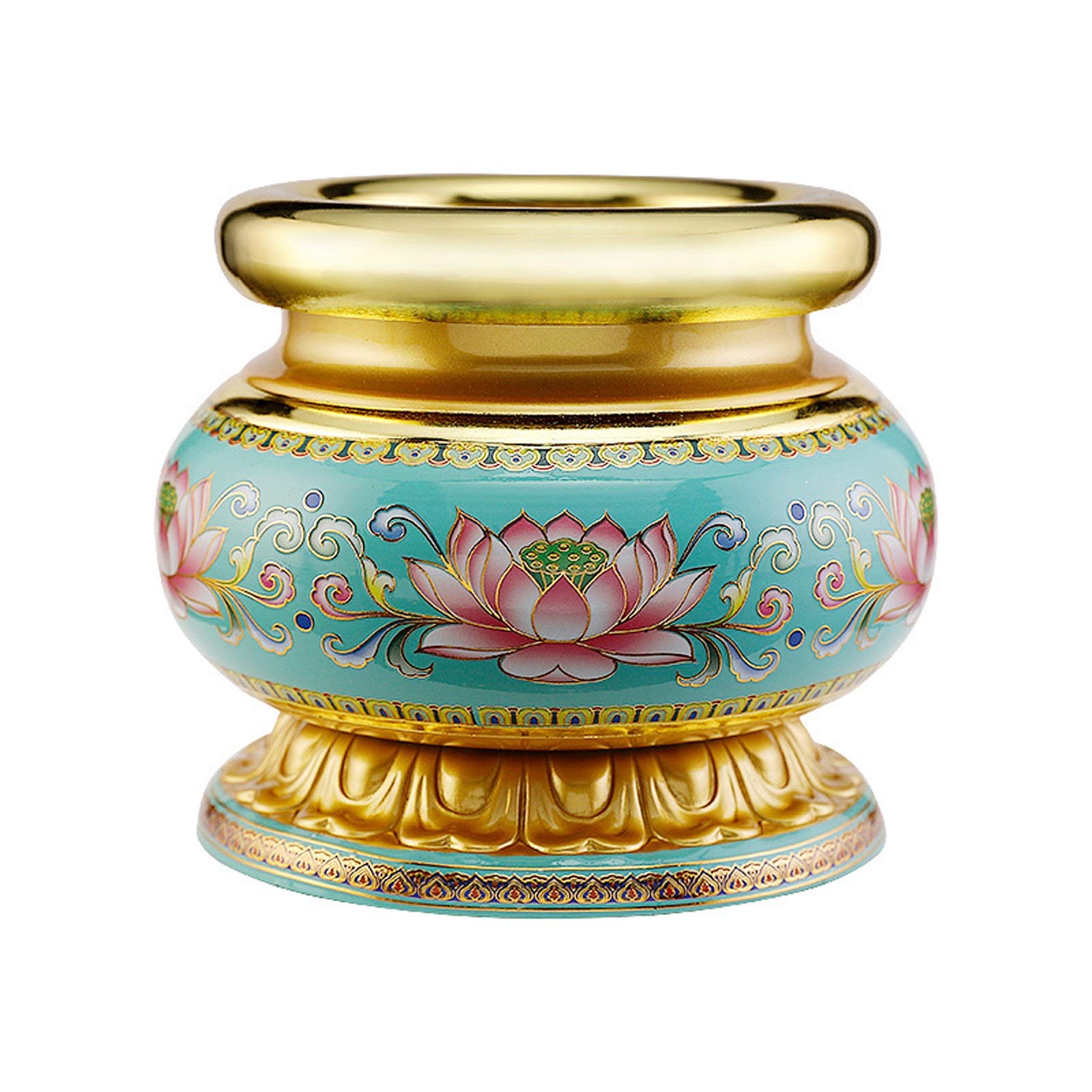 XXCCHH Pure Copper Backflow Incense Burner - Handcrafted Buddha & Buddhist Temple Incense Holder for Home Altar, Meditation, Office Decor & Spiritual Relaxation - Perfect for Aromatherapy, Yoga & Stress Relief