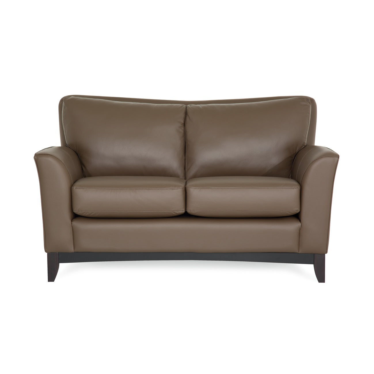 Palliser Custom Loveseat with Wood Base and Sweet Heart Back - Elegant Small Sofa for Living Room, Bedroom, or Office - Made in India