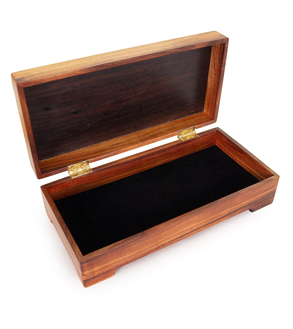 Exquisite Hope Koa Wood Marquetry Jewelry Box - Handcrafted Hawaiian Wooden Gift Box for Jewelry, Keepsakes & Valuables - Perfect for Home Decor, Wedding Gifts & Luxury Storage