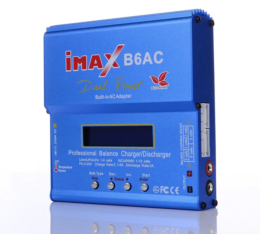 IMAX B6AC Smart Battery Balance Charger - High Performance Li-ion, LiPo, NiMH, NiCd Charger with Balancing System | Perfect for RC Drones, Cars, Airplanes & DIY Electronics Projects