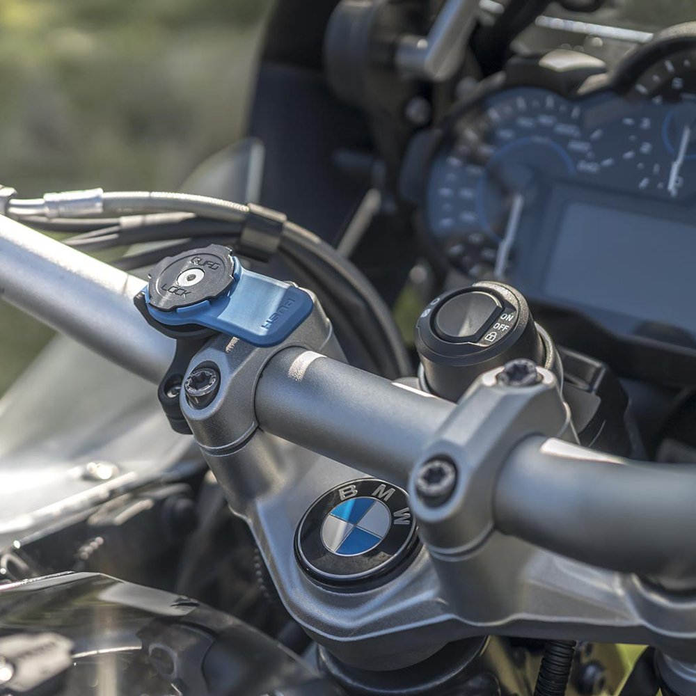 QUAD LOCK Motorcycle Handlebar Mount - Universal Bike Phone Holder for Secure Riding | Perfect for Adventure, Commuting & Off-Road Motorcycles
