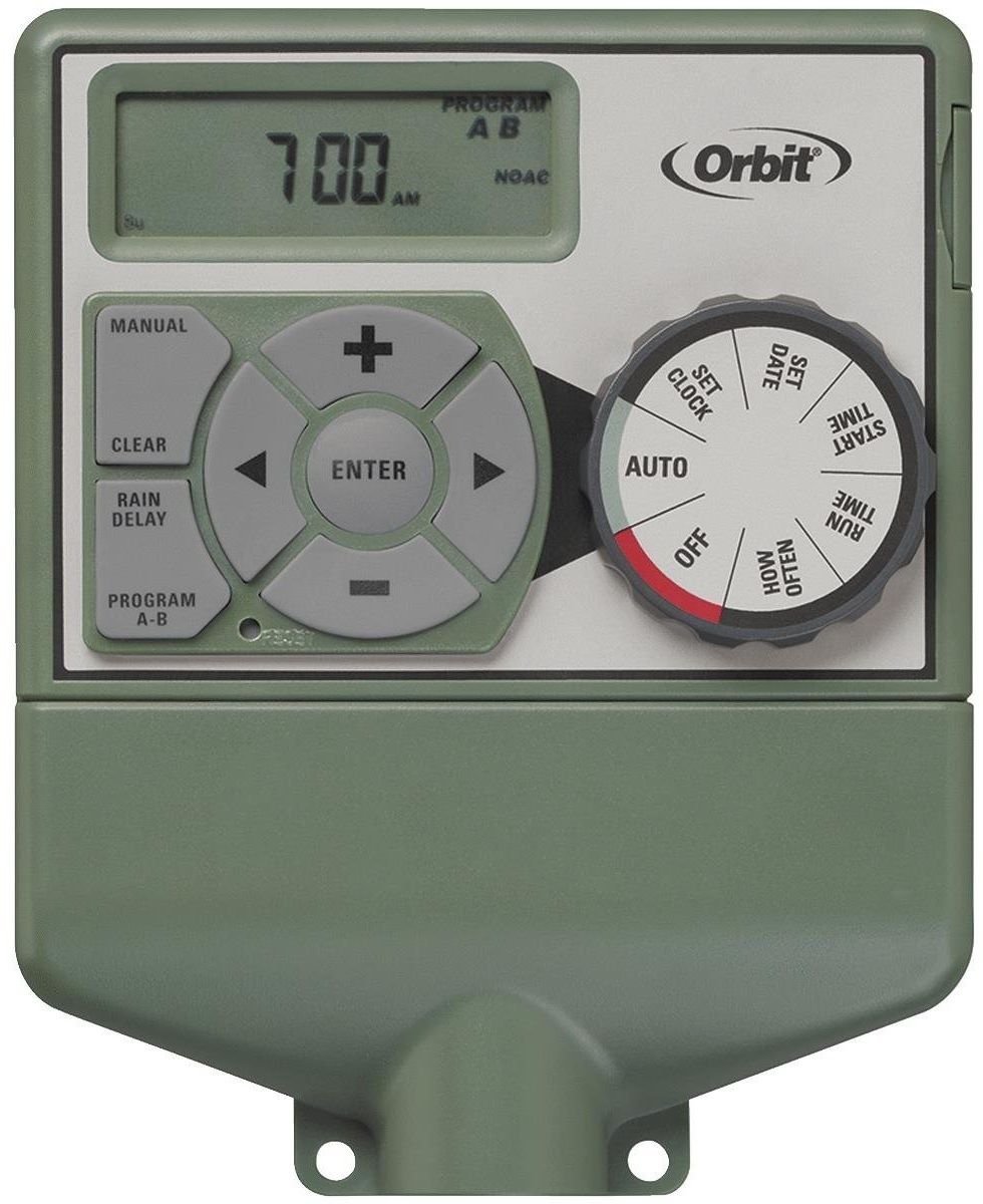 Orbit Easy-Set Logic Programmable 6 Zone Sprinkler Timer - Smart Watering System for Lawns & Gardens | Perfect for Residential & Commercial Irrigation