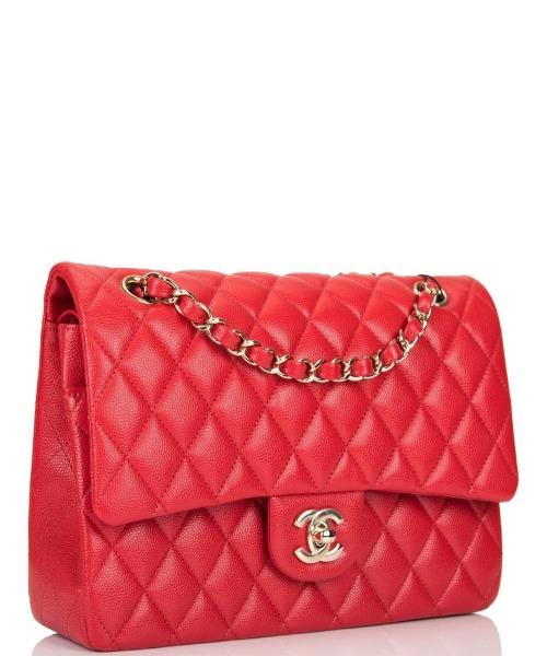 Chanel Medium Classic Flap Bag in Red - Timeless Luxury Handbag for Women, Perfect for Parties, Work & Everyday Elegance